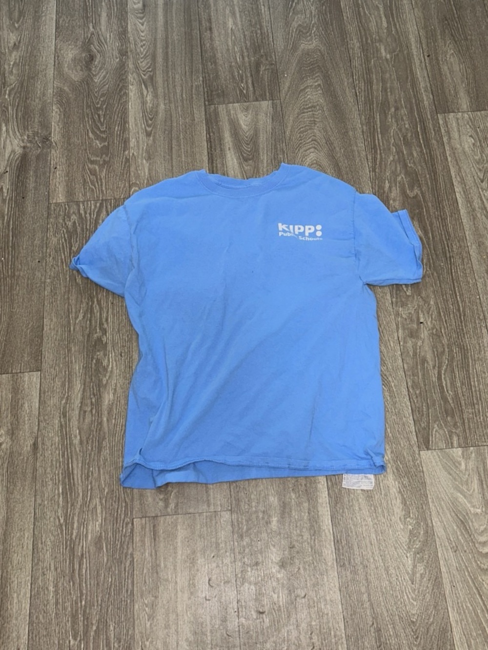 Champion Light Blue Short Sleeve Crewneck Tee with Small Chest Logo